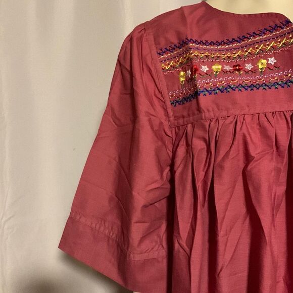 Vintage Embroidered Porch Dress Size Large - Picture 5 of 16